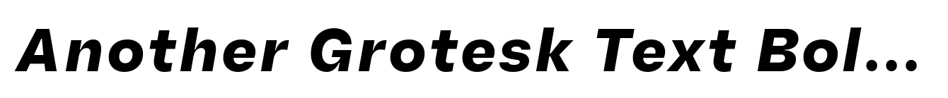 Another Grotesk Text Bold Italic image